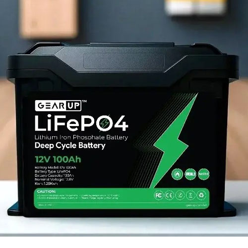 GearUP 12V 100Ah LifePO4 Lithium Battery